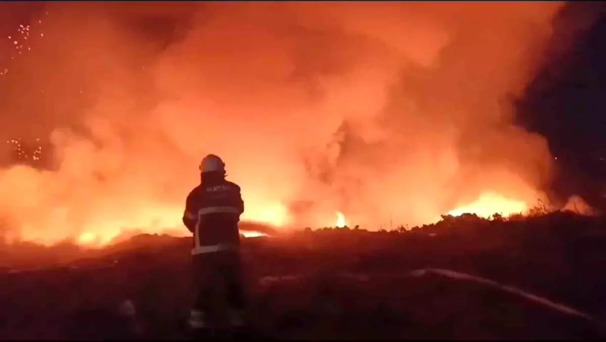 Hatay’da Tarım Arazisinde Yangın Kontrol Altına Alındı