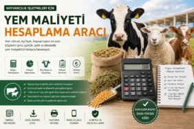 Yem Maliyeti Hesaplama Aracı ile büyükbaş ve küçükbaş hayvancılıkta yem giderlerini hesaplayın