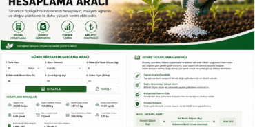 Gübre Miktarı Hesaplama Aracı