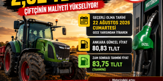 🚨 MOTORİNE ZAM BEKLENİYOR! (22.08.2026)